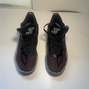 Jordan Athletic Shoes Black and Red